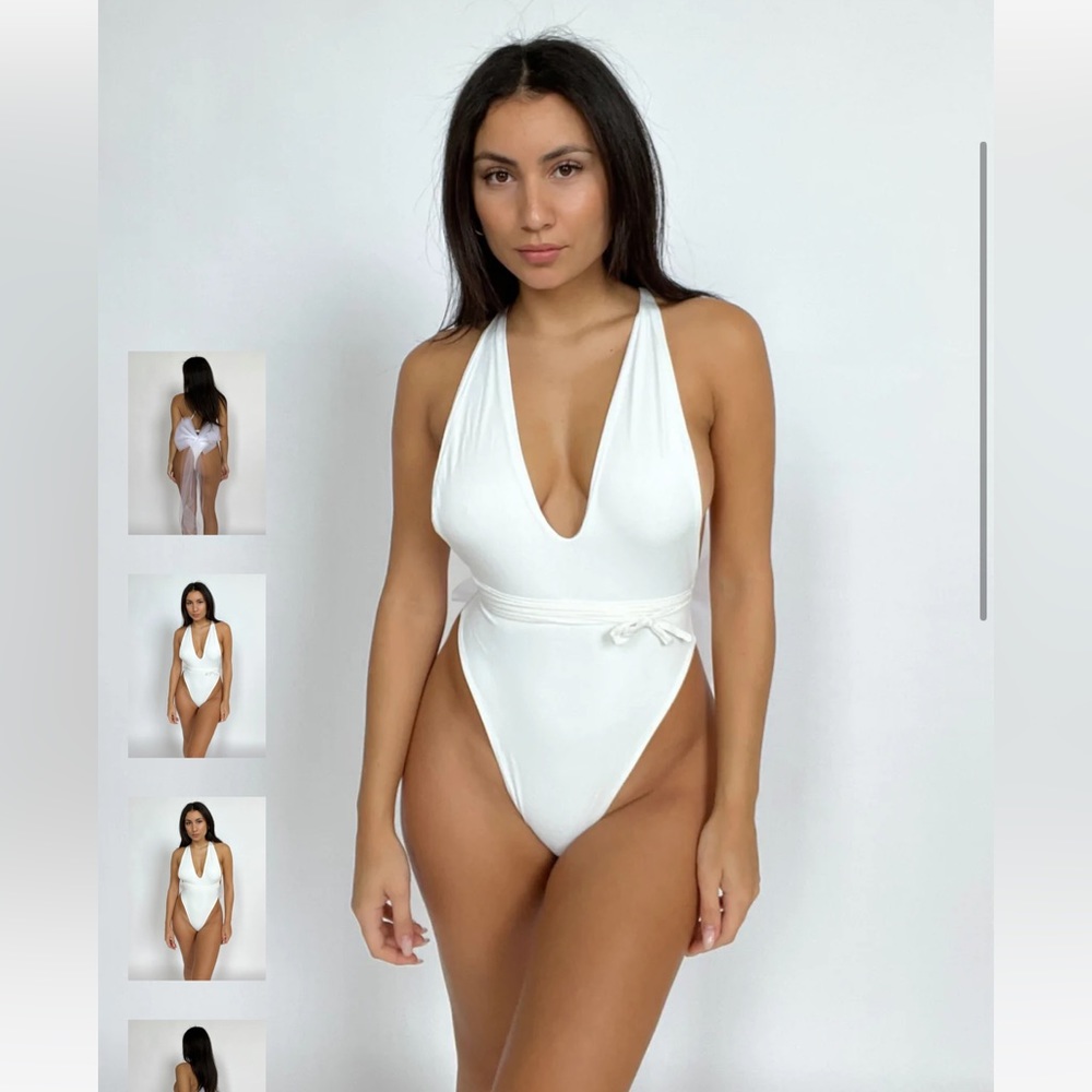 437 white bridal bathing suit